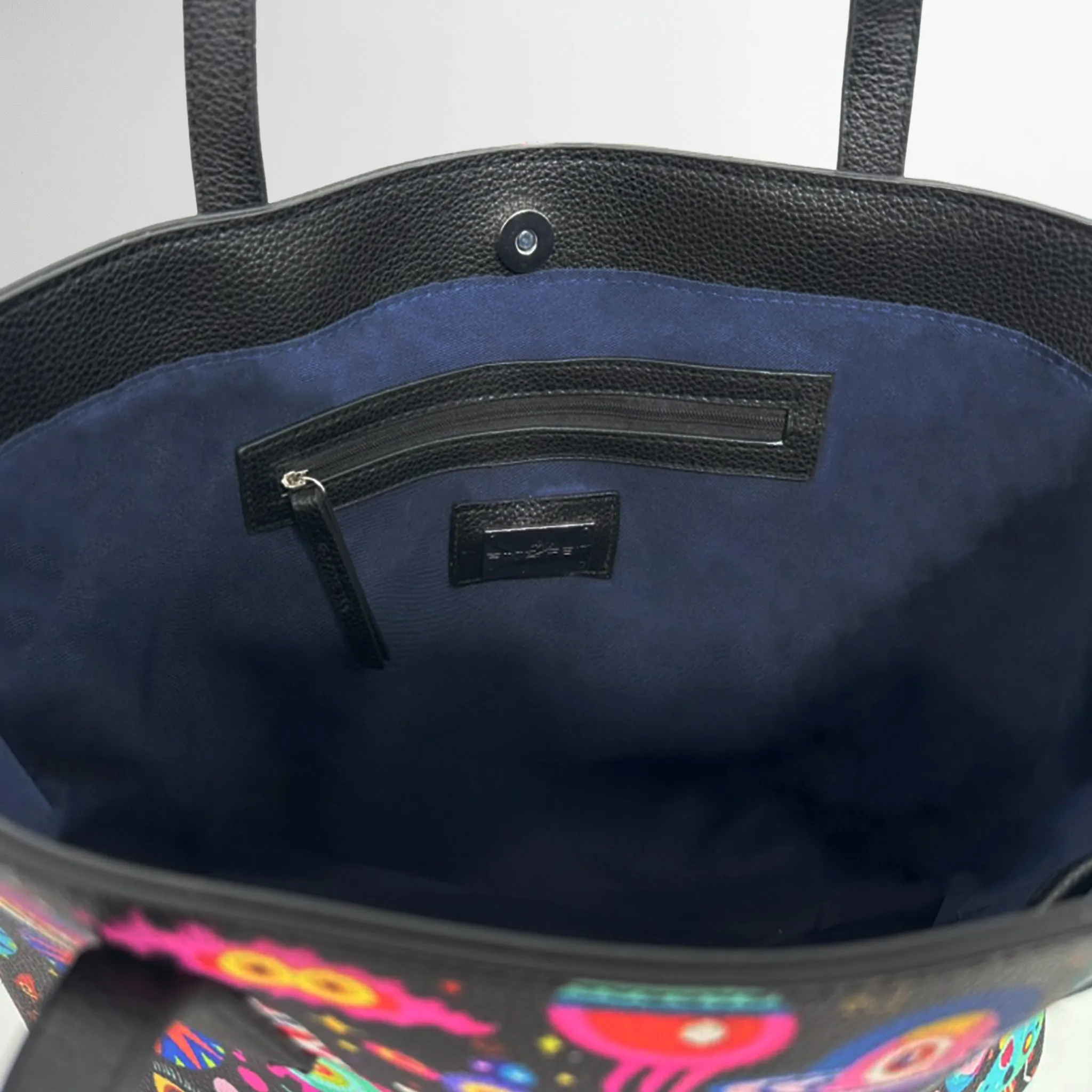 Nebula Nomads Leather Vegan Tote Bag