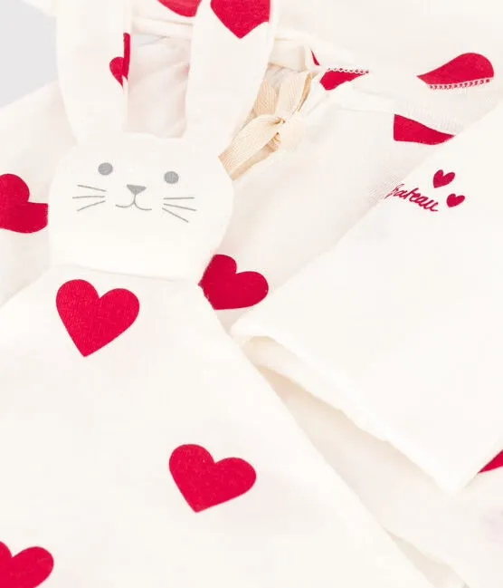 NEWBORN BABY HEART PATTERNED GIFT SET