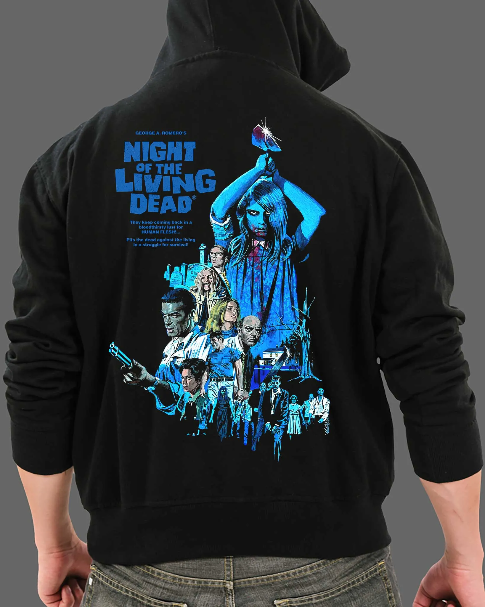 Night of the Living Dead - 55th Anniversary - Zippered Hoodie
