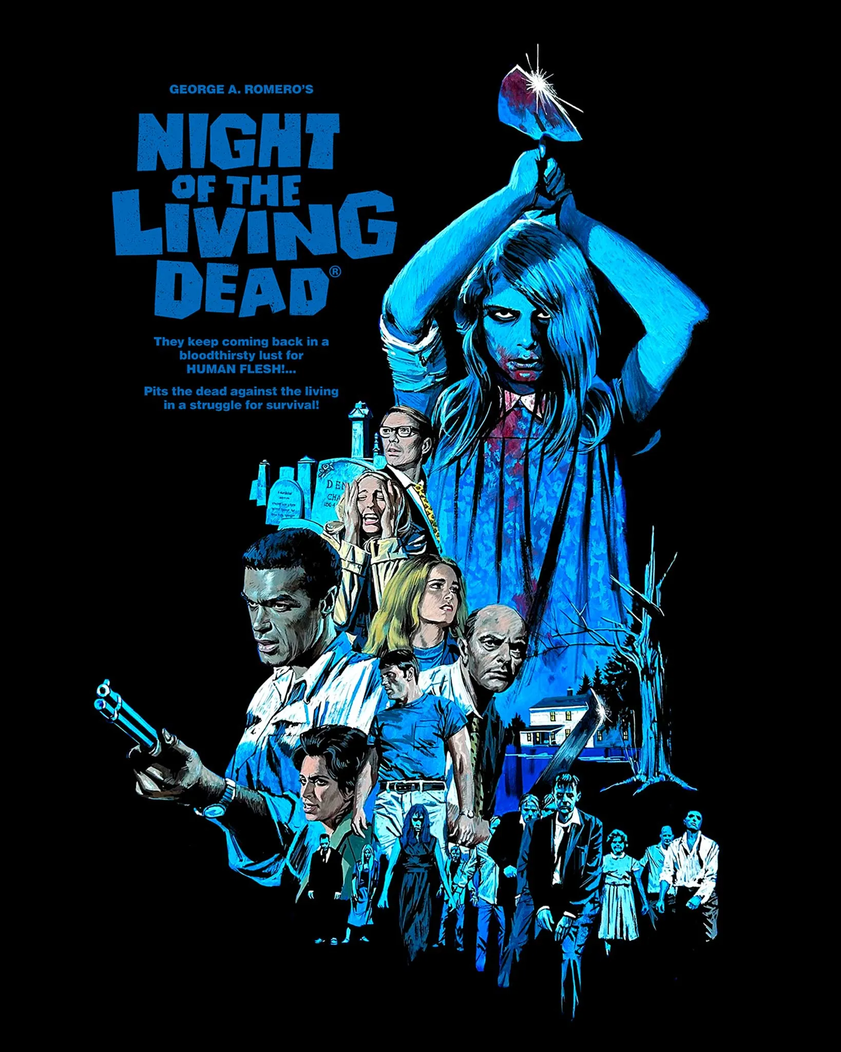 Night of the Living Dead - 55th Anniversary - Zippered Hoodie