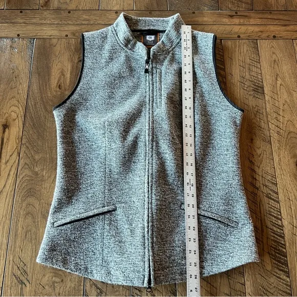 Noel Asmar Equestrian Vest Women’s Size XL Gray Full Zip Wool Blend Horse Riding