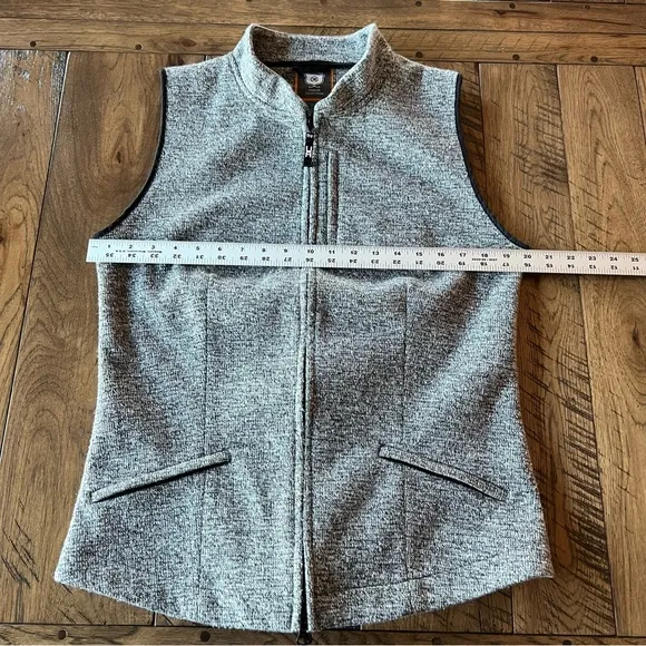 Noel Asmar Equestrian Vest Women’s Size XL Gray Full Zip Wool Blend Horse Riding