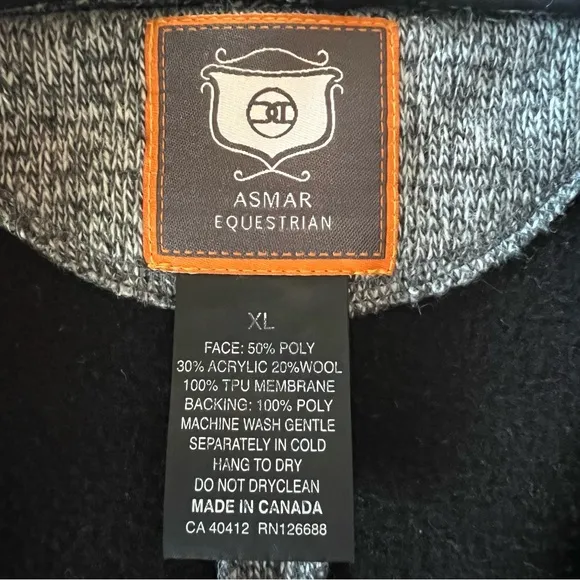 Noel Asmar Equestrian Vest Women’s Size XL Gray Full Zip Wool Blend Horse Riding