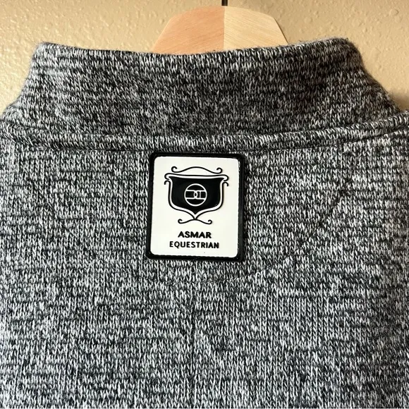 Noel Asmar Equestrian Vest Women’s Size XL Gray Full Zip Wool Blend Horse Riding