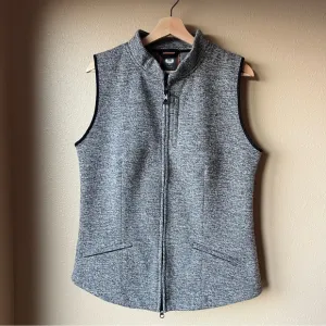 Noel Asmar Equestrian Vest Women’s Size XL Gray Full Zip Wool Blend Horse Riding