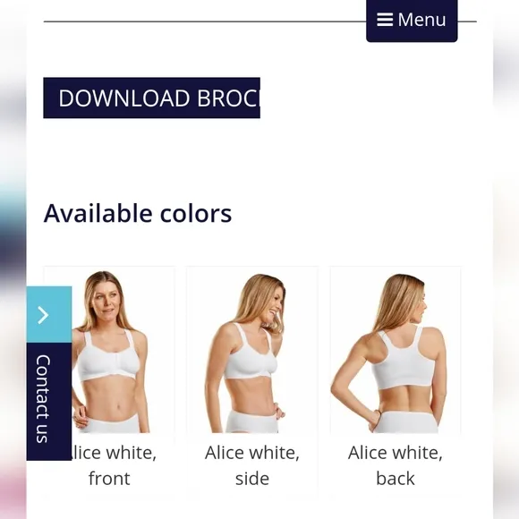 NWT Carefix Seamless Post Op Front Close Tan Bella Bra - Medium