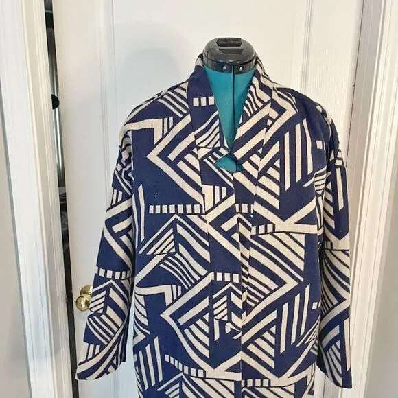 Old Navy NWT Southwestern Batik Aztec Navajo Pocket Open Front Kimono Jacket