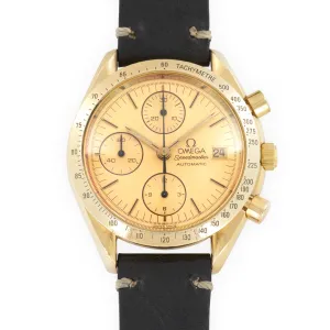 Omega Yellow Gold Speedmaster Chronograph Watch