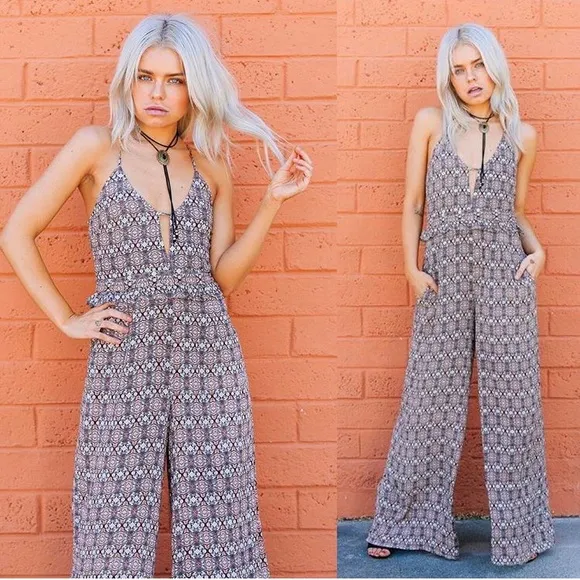 Ooh‎ La Luxe Patterned Jumpsuit