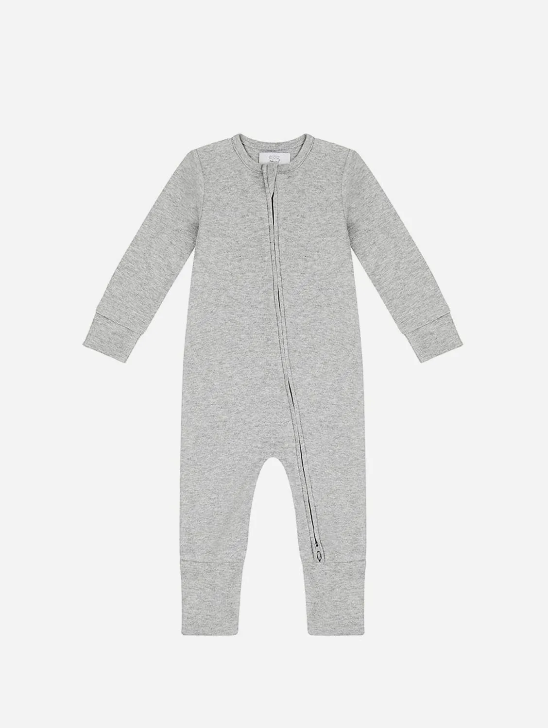 Organic Cotton Zippered Sleepsuit | Grey