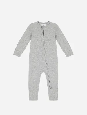 Organic Cotton Zippered Sleepsuit | Grey