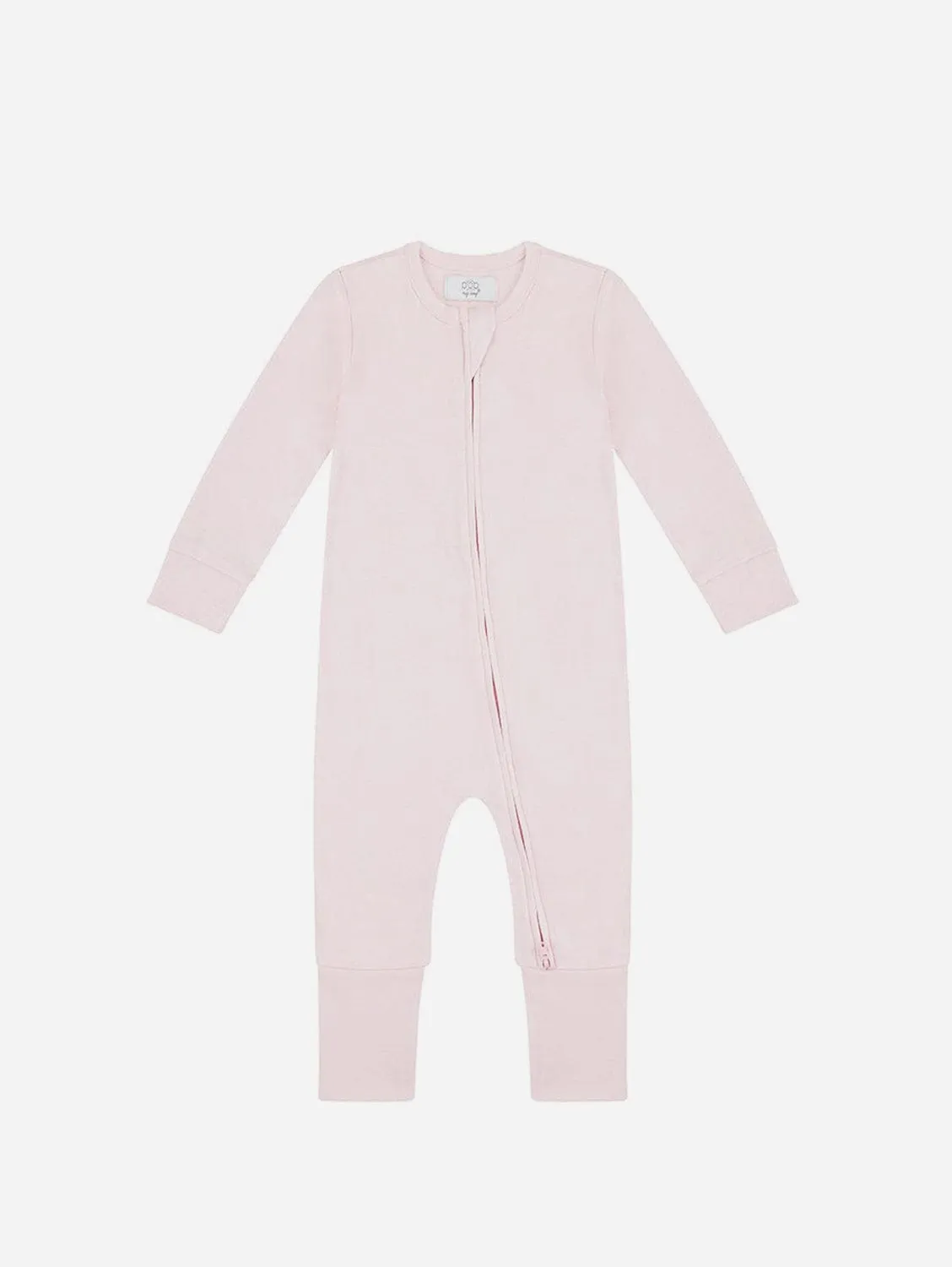Organic Cotton Zippered Sleepsuit | Pink