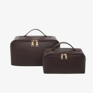 Orion Ellis Cosmetic Bag Set - Chocolate