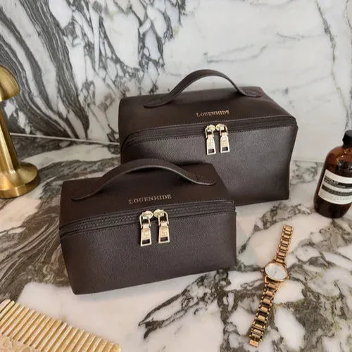 Orion Ellis Cosmetic Bag Set - Chocolate