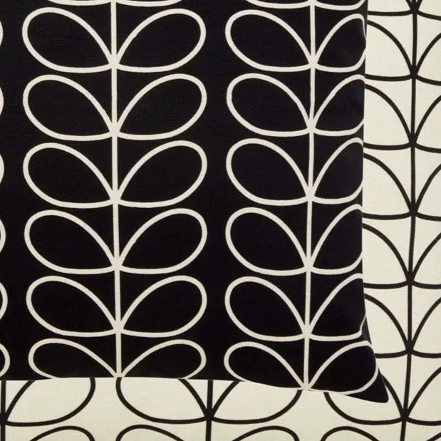 Orla Kiely Small Linear Stem Cushion - Monochrome