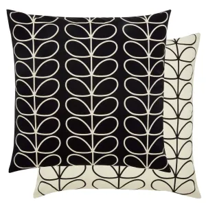 Orla Kiely Small Linear Stem Cushion - Monochrome