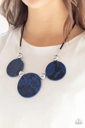 Paparazzi Viper Pit Necklace Blue