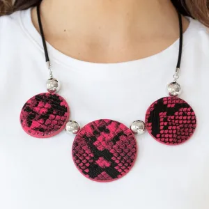 Paparazzi Viper Pit Necklace Pink