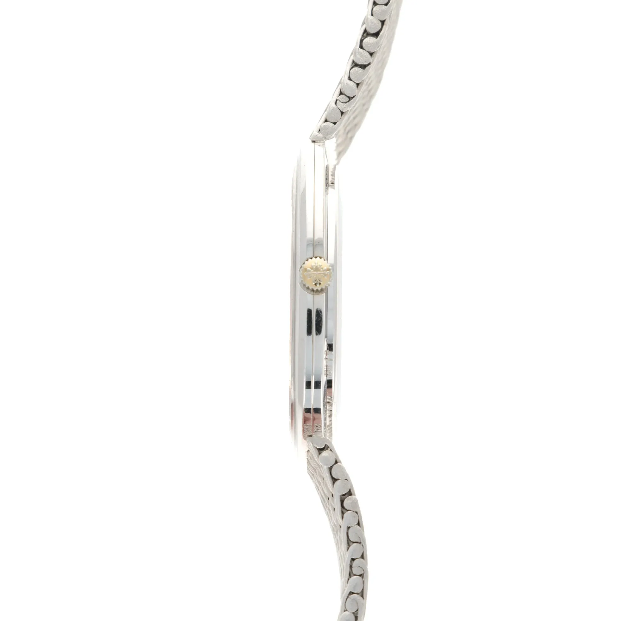 Patek Philippe White Gold Automatic Oval Bracelet Watch Ref. 3589