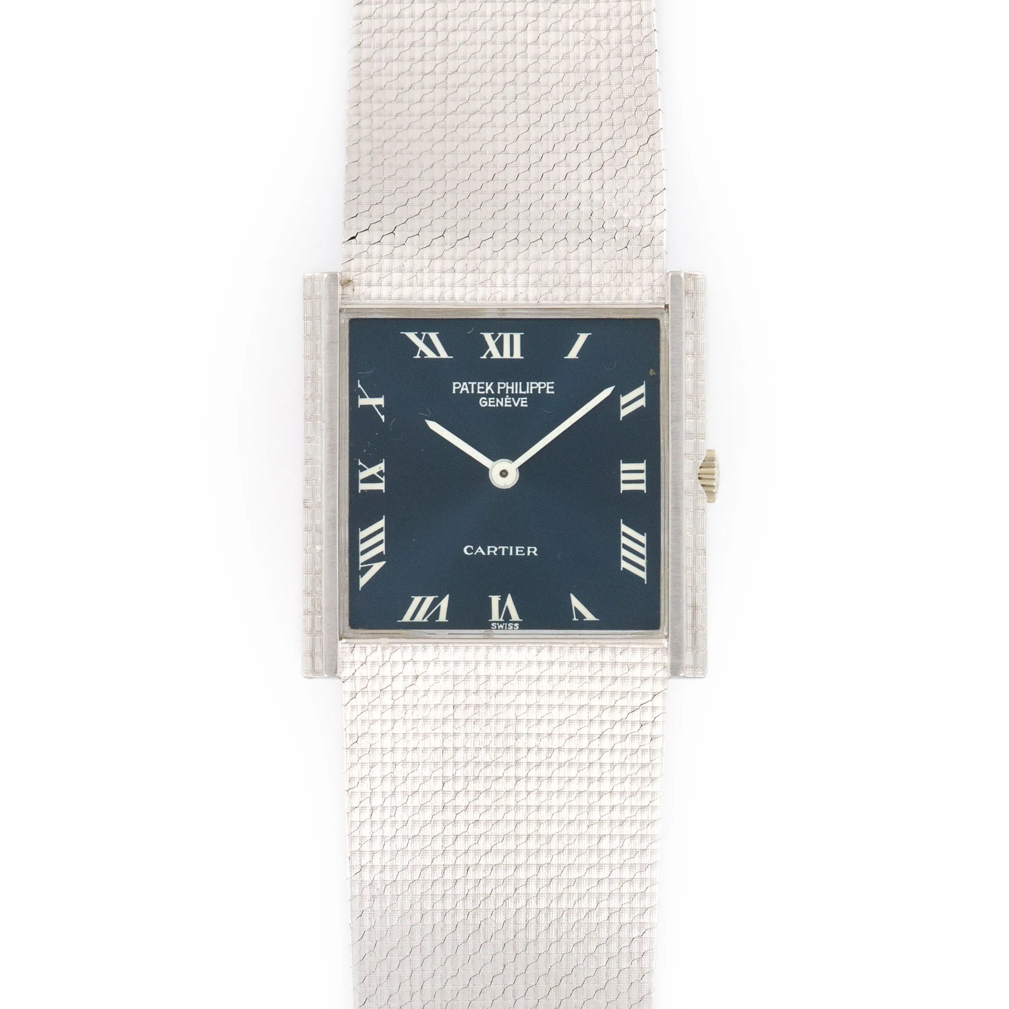 Patek Philippe White Gold Bracelet Watch, Retailed by Cartier