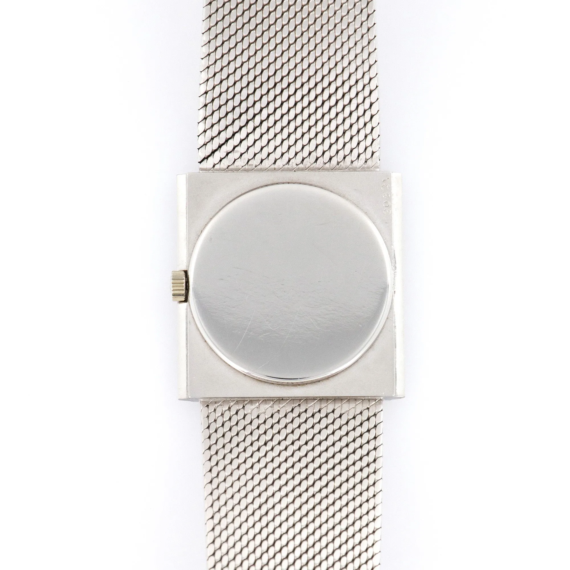 Patek Philippe White Gold Bracelet Watch, Retailed by Cartier