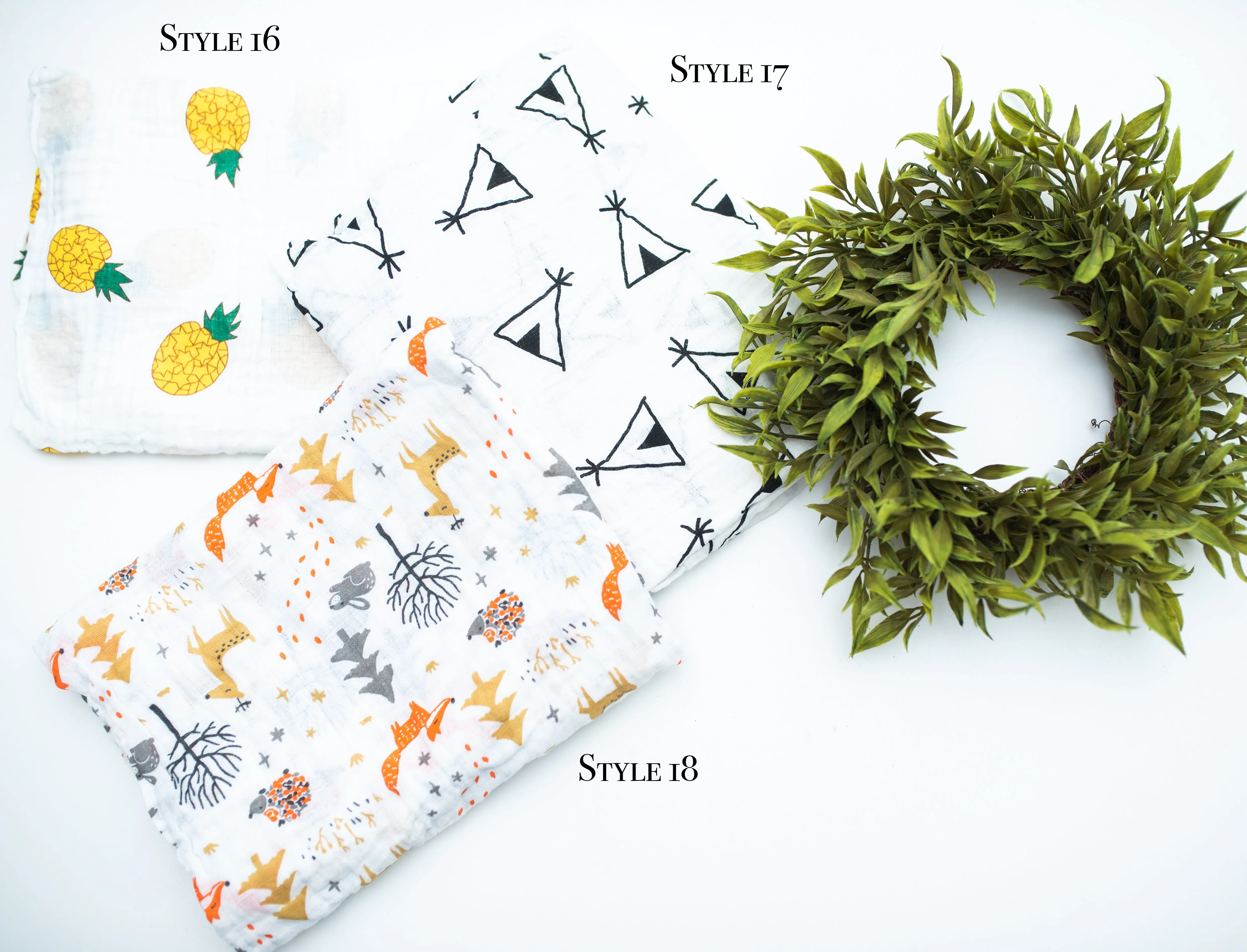 Patterned Swaddle Blankets 24 Styles