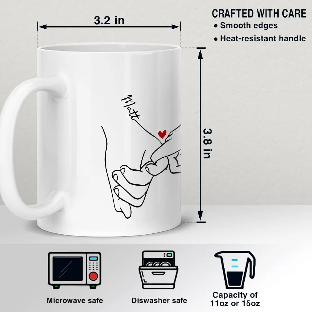 Personalized Couple Hand Mug You Are My Person Mug