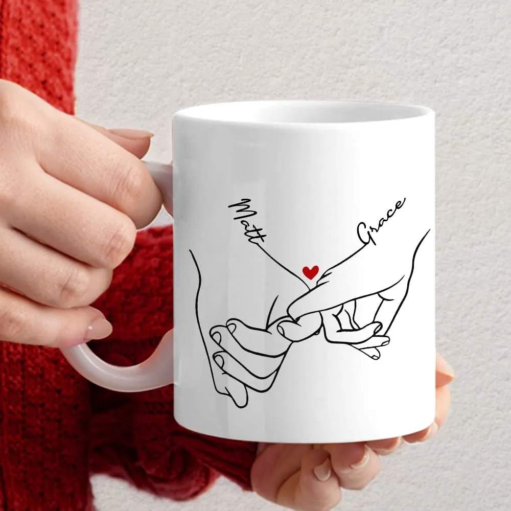 Personalized Couple Hand Mug You Are My Person Mug