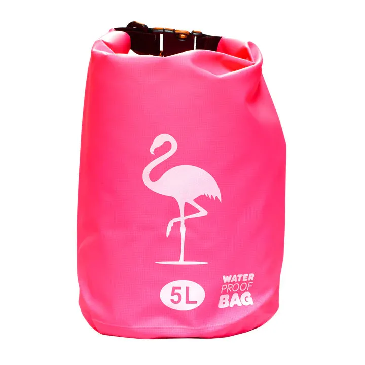 Pink Flamingo Waterproof Bag