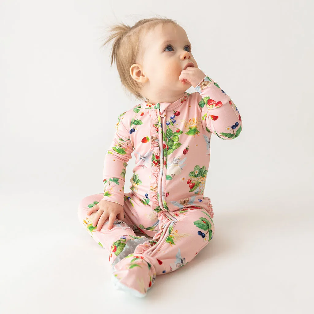 Posh Peanut Annabelle Ruffled Zippered Footie