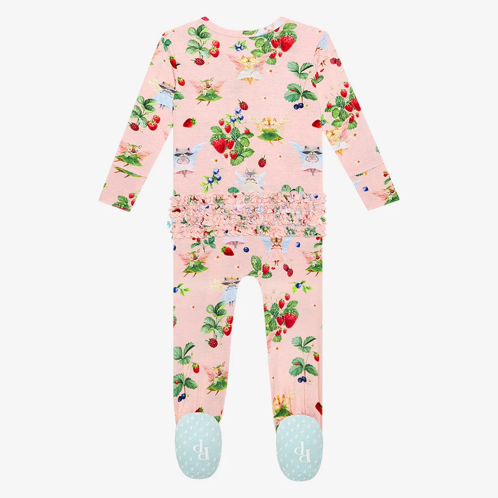 Posh Peanut Annabelle Ruffled Zippered Footie