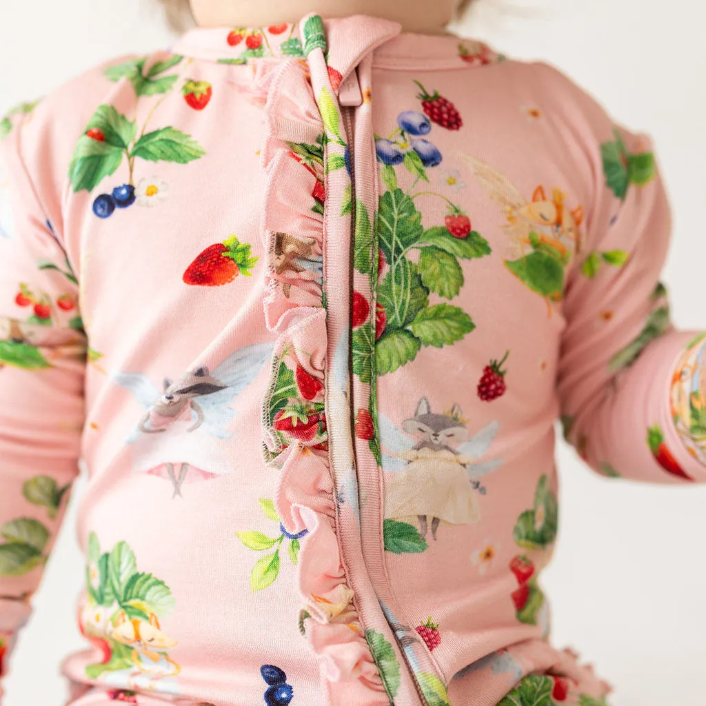 Posh Peanut Annabelle Ruffled Zippered Footie