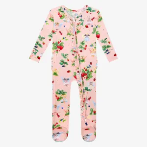 Posh Peanut Annabelle Ruffled Zippered Footie
