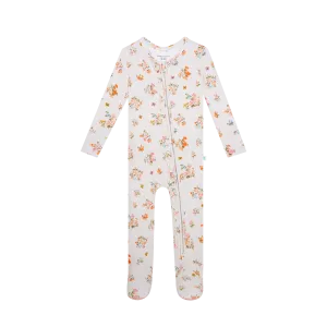 Posh Peanut Clemence Ruffled Zippered Footie