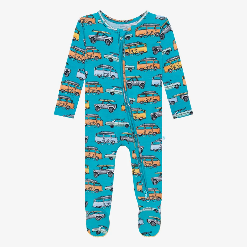 Posh Peanut Marino Zippered Footie