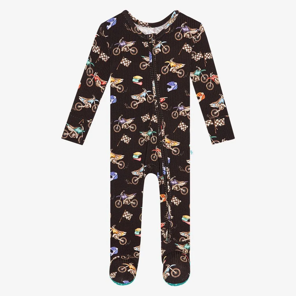 Posh Peanut- Supermini Footie Zippered One Piece