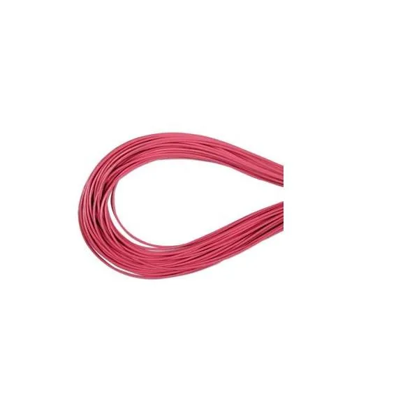 Premium Greek Round Natural Leather Cord - Pink [EOL]