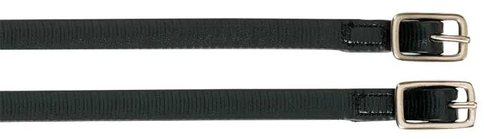 PVC Webbing Spur Straps Black