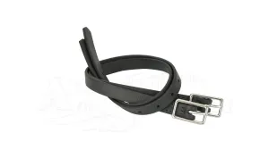 PVC Webbing Spur Straps Black