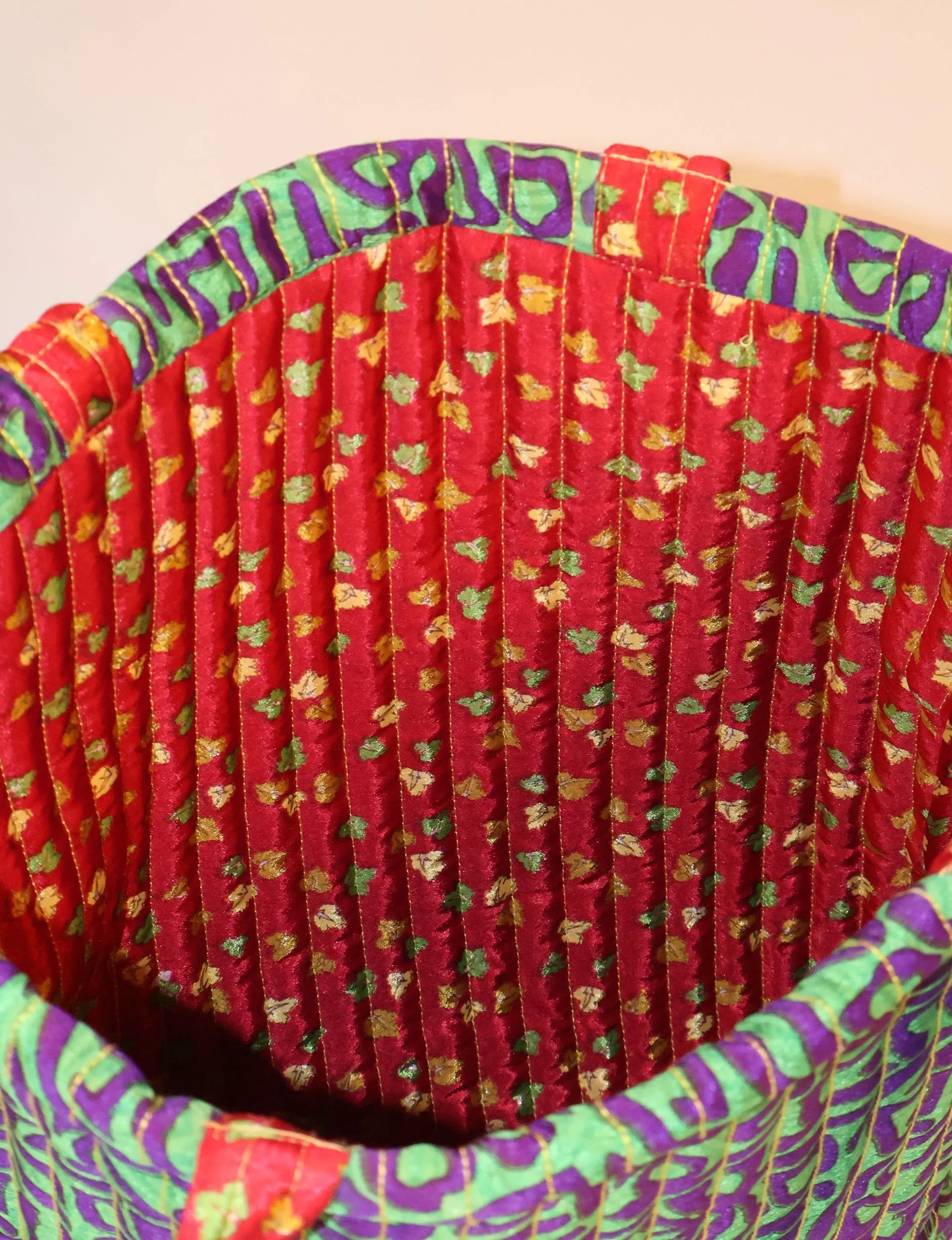 QUILTED SHOPPER BAG