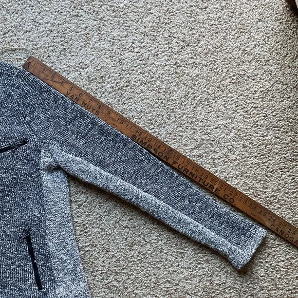 Rag &amp; Bone Women’s Hart Tweed Gray Knit Moto Jacket Sz M