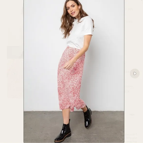 Rails London Skirt Hearthrob Red Patterned Size Large