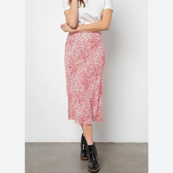 Rails London Skirt Hearthrob Red Patterned Size Large