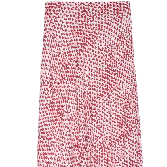 Rails London Skirt Hearthrob Red Patterned Size Large
