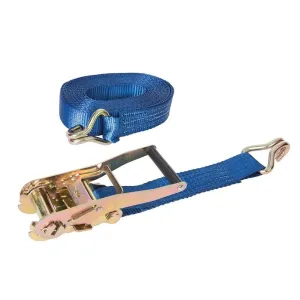 Rated 1700Kg Capacity 4750Kg Ratchet Tie Down Strap J-Hook 8M X 50Mm Ms21