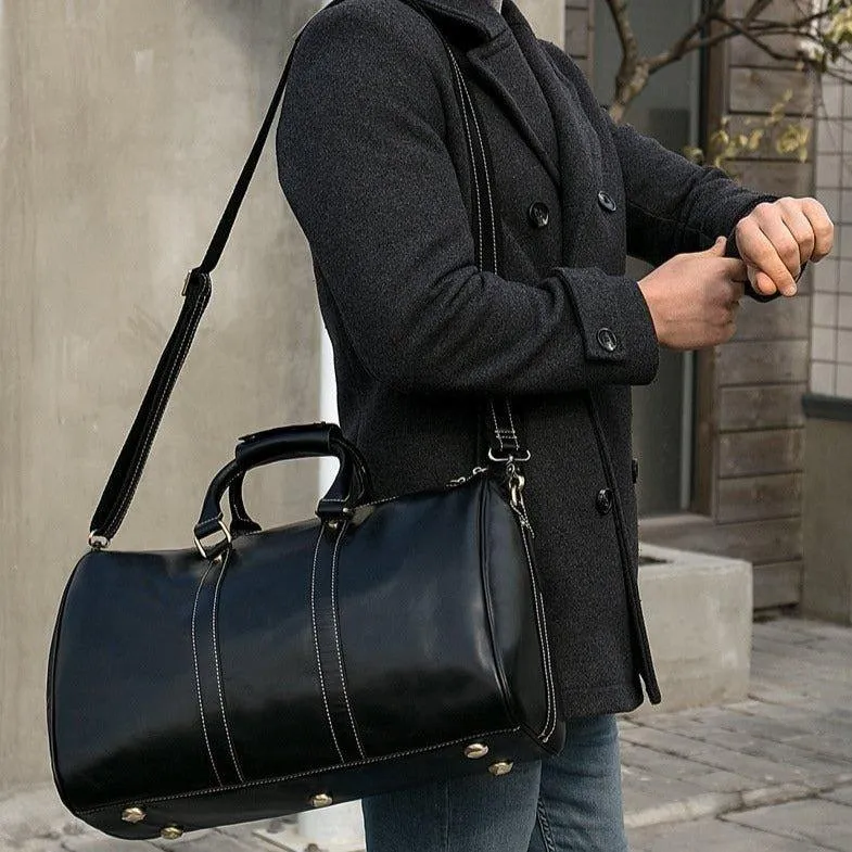 Real Leather Duffel Bags For Men 18 Inch