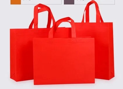 Realaiot Hot selling High Quality  eco Non-woven Bag Shopping Bag With Handlefor  Clothes /christmas gift accept print logo