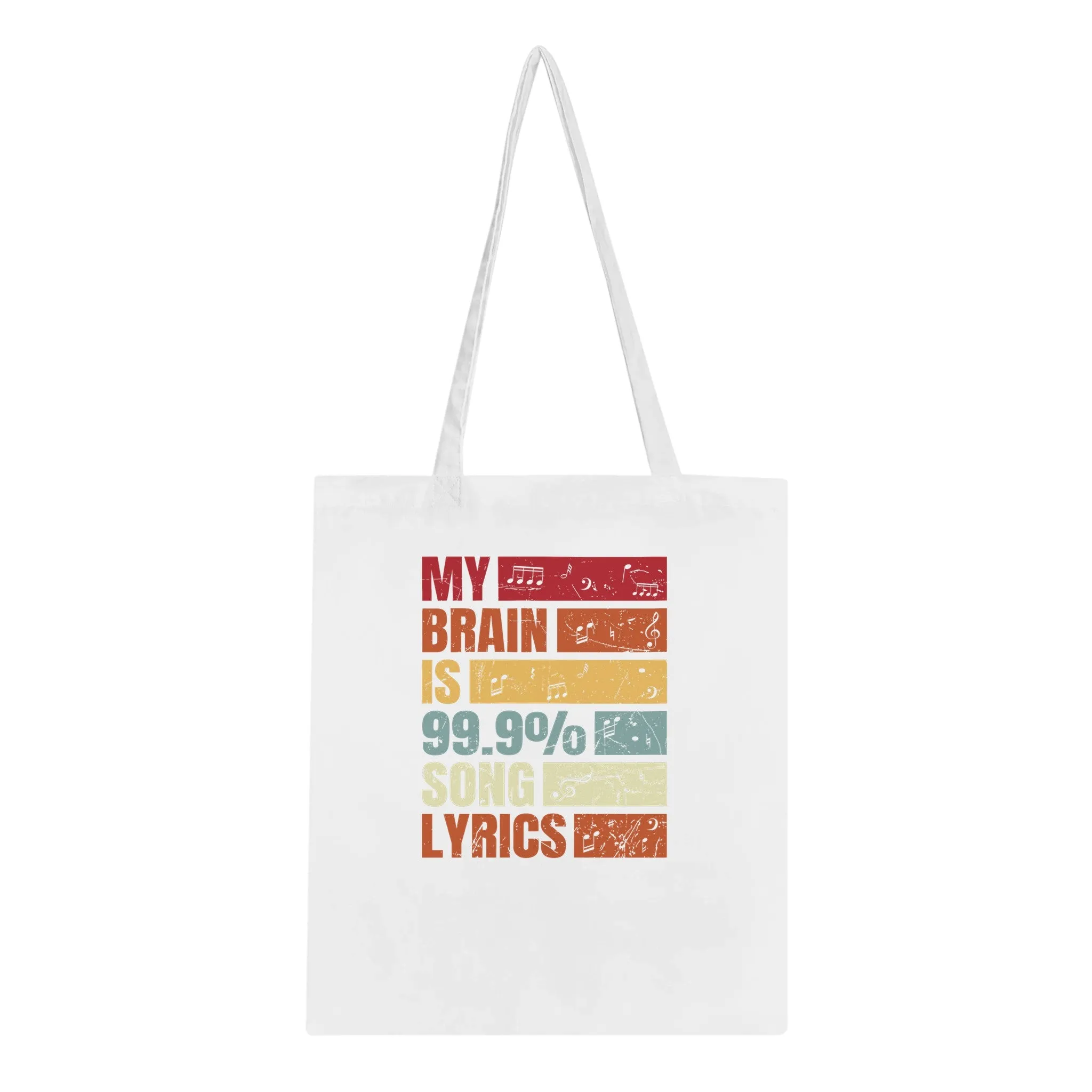 Retro Music Classic Tote Bag
