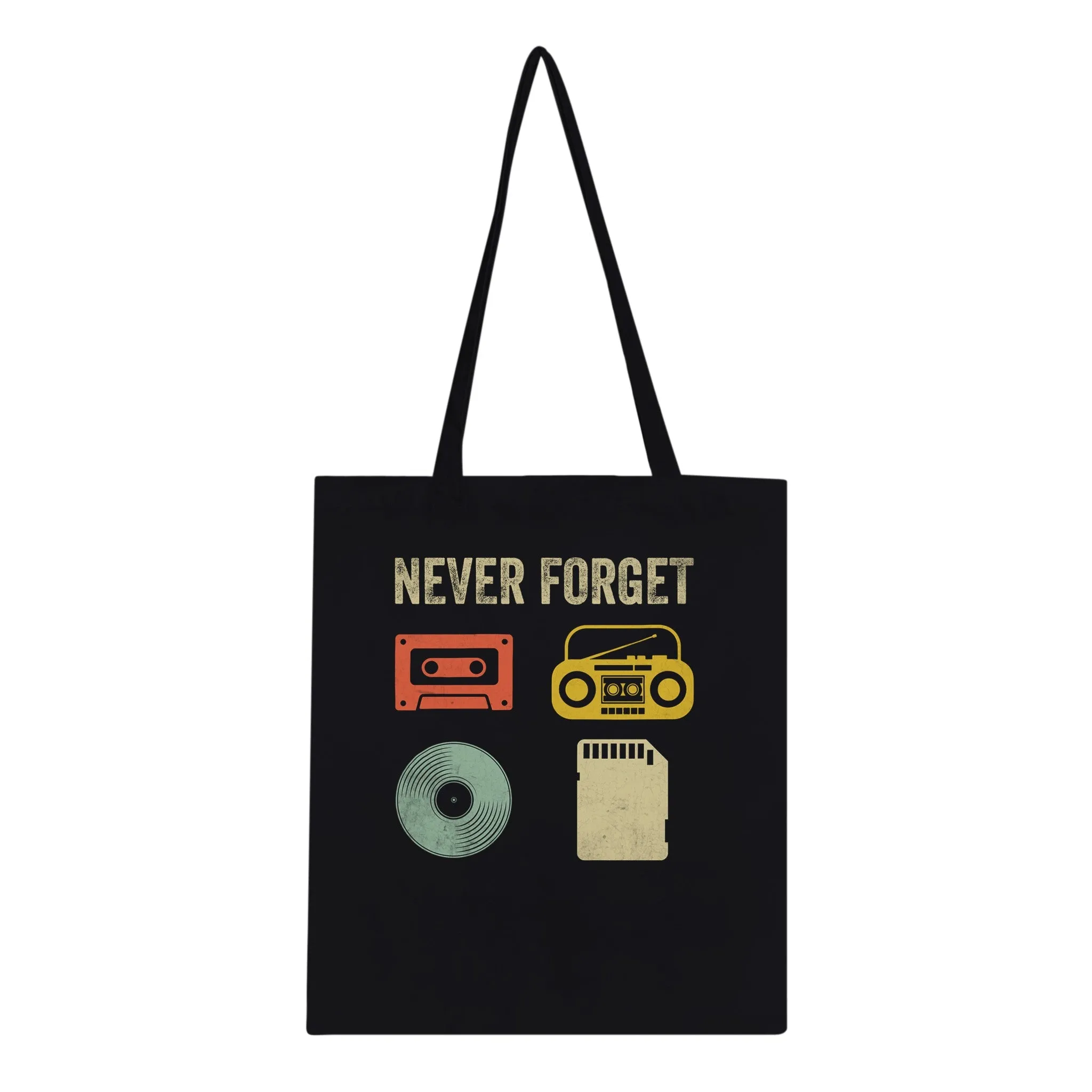 Retro Music Classic Tote Bag