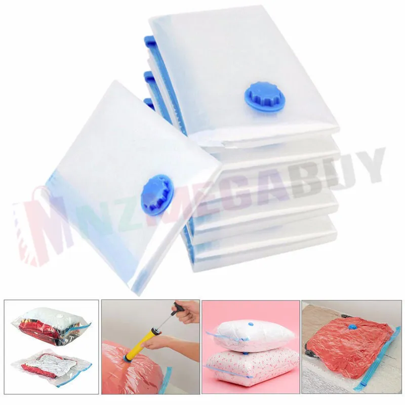 Reusable Vacuum Seal Travel Bag 100 x 70* 1pcs,4pcs,8pcs